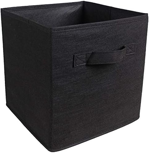 Кутии за съхранение TEERFU - Комплект от 6 кубчета за съхранение | Сгъване филтър кошница за кубчета с двойни дръжки. Кубични контейнери за съхранение. Органайзер За Ра?