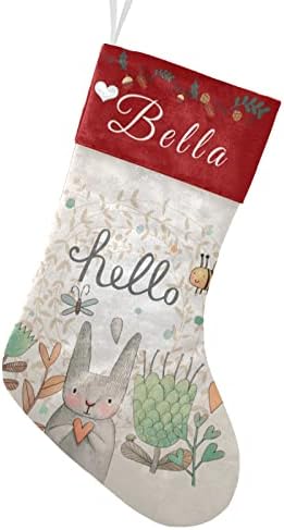 Коледни Чорапи, Attentive Arts Персонализирани Коледни Чорапи на поръчка с Вашето име Коледни Чорапи за деца (Мулти 4, 3)