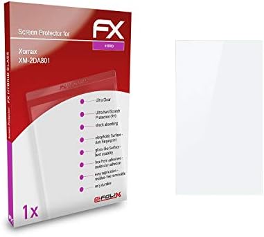 Защитно фолио за пластмаса стъкло atFoliX, съвместима с защитно фолио за стъкло Xomax XM-2DA801, защитно фолио за екрана 9H