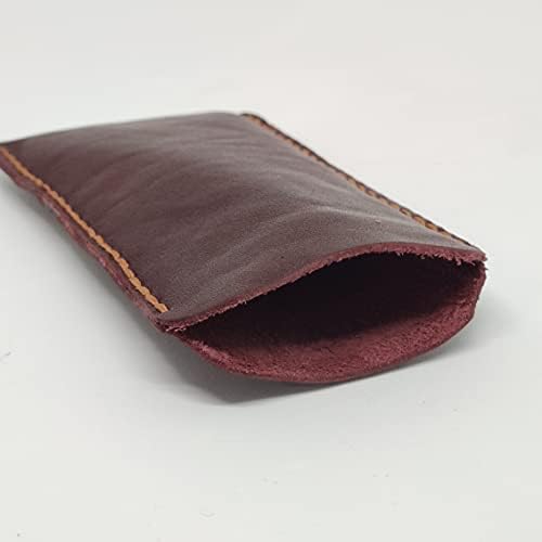 Чанта-кобур от естествена кожа за Samsung Galaxy S9, Калъф за вашия телефон ръчна изработка от естествена кожа, Изработен по поръчка Кожен Калъф-чанта за носене, Вертикална