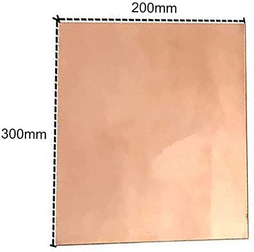 Z Създаване на дизайн Латунная плоча Меден лист Производство на фолио от медна ламарина, подходяща за заваряване и запояване 200 mm x 300 mm, 200 mm x 300 mm x 1 mm метална медна фо?