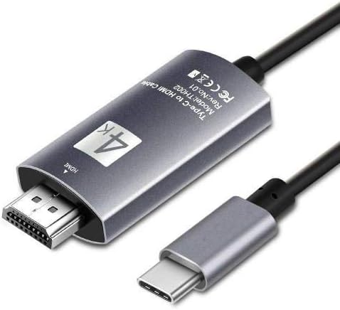 Кабел BoxWave, който е съвместим с CredevZone X39 Pro (4.3 инча) - Кабел SmartDisplay - USB Type-C-HDMI (6 фута), USB кабел C/HDMI за
