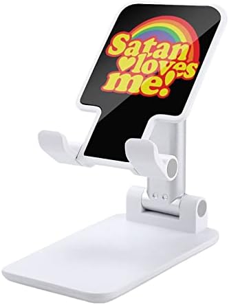 Сатана Ме Обича Поставка За Мобилен Телефон, Регулируема Сгъваема Поставка За Таблет Притежател На Настолен Телефон Аксесоари