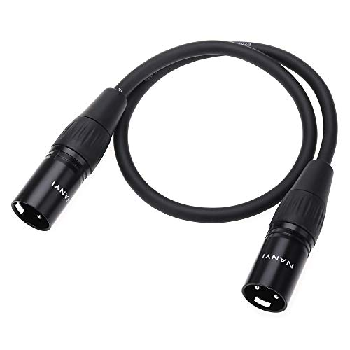 NANYI Микрофон Кабел XLR към свързващ кабелям XLR, 3-Пинов XLR Конектор за свързване на микрофонного DMX кабел-кабел, Кръпка-въжета от бескислородной