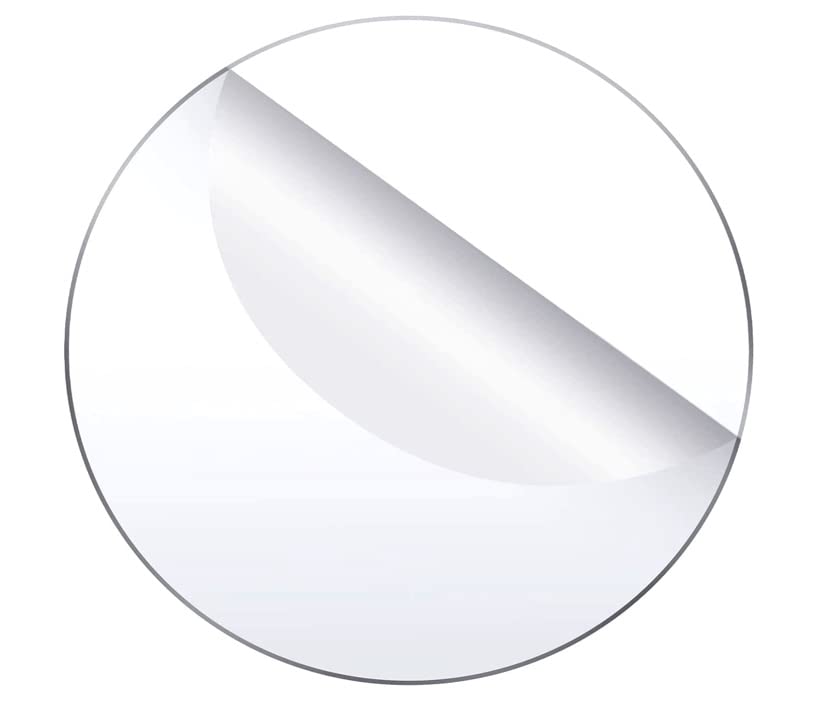 Акрилни кръгъл диск от плексиглас с дебелина 1/8 инча - изберете Размер (1, 1/8 x 12)