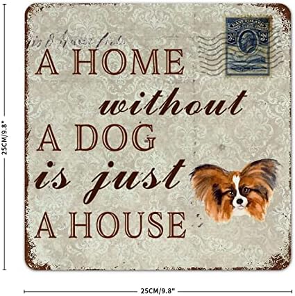 Забавно Куче-Метална Табела с Надпис Къща Без Куче-това е просто Къща, Куче-Пеперуда, Закачалка за домашни кучета, аксесоари за