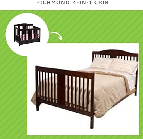 КОМПЛЕКТИ CC пълен размер комплект за смяната на Ръководствата на легла за детски легла Davinci Richmond 4 в 1 | на Разположение