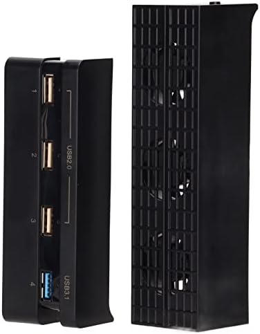 Kafuty-1 Интелигентен Външен Охлаждащ вентилатор и USB-хъб за PS4 Slim, Автоматичен Охладител с управление от датчика на температурата и 4-Портов