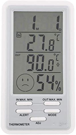 WDBBY Стаен Термометър Дигитален Влагомер Вътрешен Външен Термометър Безжичен Сензор за температура и влажност на въздуха