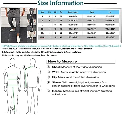 OVERMAL/ Мъжки Модни Ежедневните Бизнес Тънки Обикновен Панталон с цип за бягане, Спортни Панталони с Девет точки