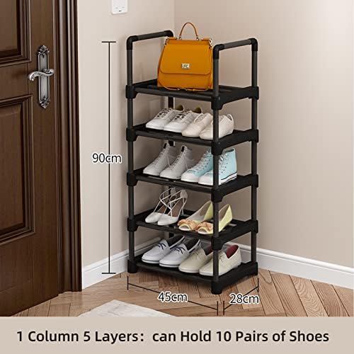 Стойка за обувки GUPE, Подвижни, шкаф за обувки, за Общежитието стаи (1 Колона 5 слоя)