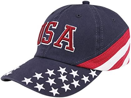 Мг нископрофилен унисекс (ONS) Кепър памук измити флаг на САЩ шапка на ВМС