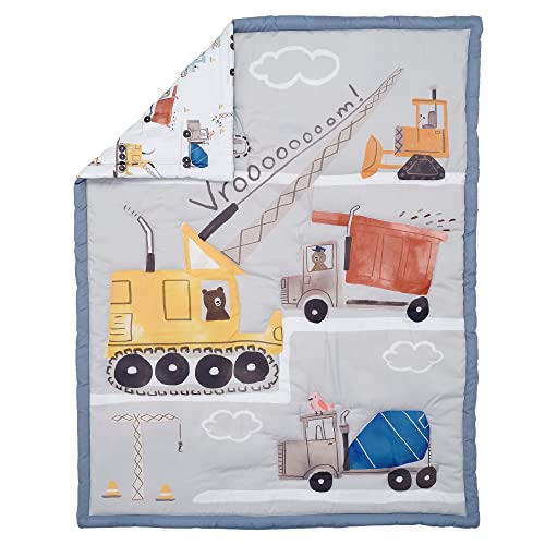 Комплект Спално бельо за детска креватчета Bedtime Originals Construction Zone От 3 теми Trucks