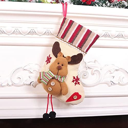 Коледен Отглеждане Класически Чорапи Голям Размер на Дядо коледа, Снежен човек Коледен Герой за Семейна Почивка Украса За Коледно Парти Украса