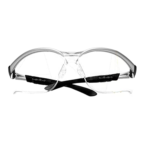 Защитни очила за четене 3M Safety 11376-00000-20 BX, Прозрачни лещи, Сребърни рамки, + 2,5 диоптъра (в корпус 20)