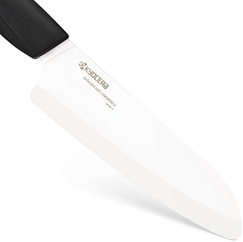 Керамичен нож Kyocera иновативна серия Kyocera - FZ-160 WH-BK, 6 CHEFS SANTOKU, БЯЛ