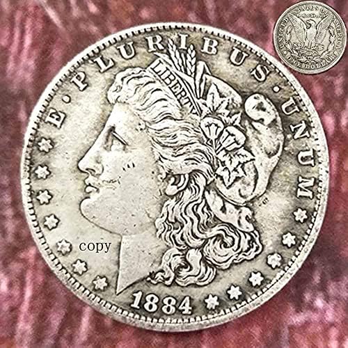 1884 Американската Антични Монети-Копие от Морган, Възпоменателна Монета, Великата Американска Ръчна Дърворезба, Творчески Забавен