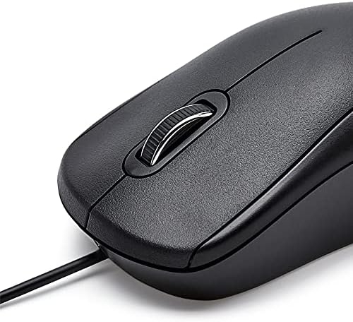 Жичен мишката Basics с 3 бутона, USB - Черен