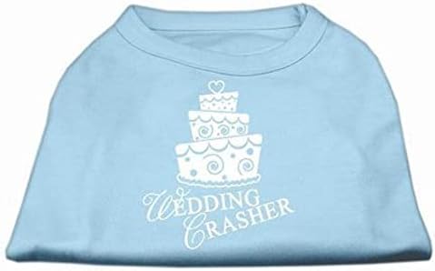Тениска с Трафаретным Принтом Mirage Pet Products Wedding Crasher за домашни любимци, Малка, Червена