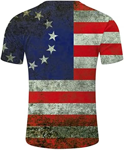 BEUU Soldier с Къс ръкав за Мъже, Тениска с Американския Флаг, Ретро Патриотическая мускулна Тренировка, Лека Атлетика, 4 юли,