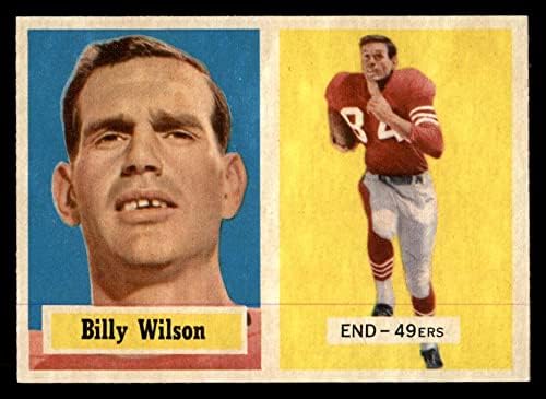 1957 Topps 42 Били Уилсън Сан Франциско 49ерс (Футболна карта) в Ню Йорк 49ерс Сан Хосе Св.