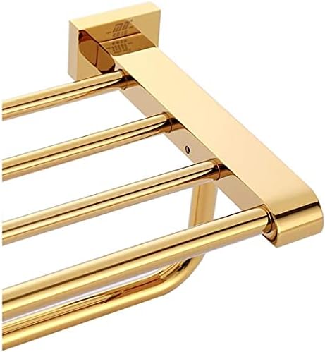 Закачалка За Кърпи Златна Медни Баня С Мед покритие Titanium Gold Занаятите Скрит Винт, 50 СМ 60СМ-50см