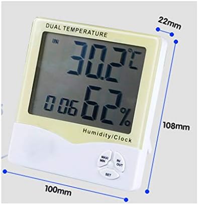 WALNUTA Дигитален Термометър-Влагомер за помещения с Датчик за Влажност, Точен Измерител на Контрол на влажността за Дома, Офиса, Оранжерии,