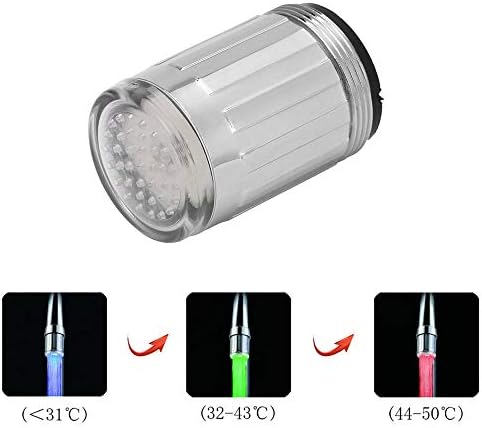 3 Цвята RGB Сензор на Температурата LED Кран С Осветление, което променя Цвета си, Смесител за Баня, Кухненски Лампа, Батерия за Мивка