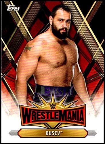 2019 Topps Road to WrestleMania Списък на участниците Wrestlemania 35 WM-25 Търговска картичка Русева WWE борба