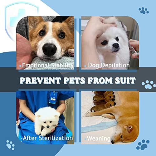 Костюм за хирургично възстановяване на кучета TORJOY-Риза за възстановяване на домашни любимци с цип за кучета и котки След операцията-Жилетка за лечение на рани в об?