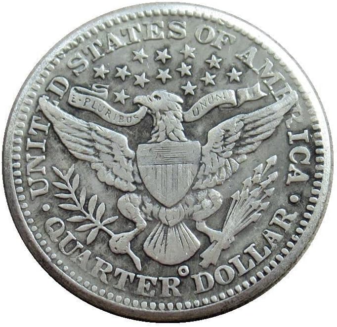 25 Центовая Възпоменателна монета Барбера Съединените Щати 1903 г., сребърно покритие Копие на Възпоменателни монети