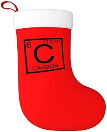 CUTEDWARF C Химичният Елемент Въглерод, Коледни Чорапи, Коледни Украшения за Елхи, Коледни Чорапи за Коледа на Празнични партита Подаръци 18
