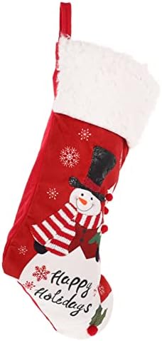 Homoyoyo Коледни Чорапи, Коледни Чорапи, Коледни Декор Подарък Чанта на дядо коледа Santa Окачени Чорапи Празничен Окачен Декор на