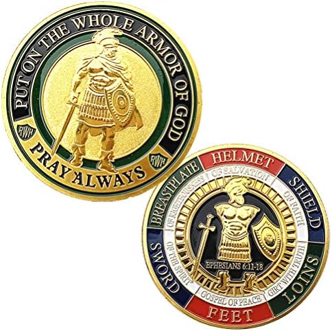 Монета на Повикване Armor of God,Възпоменателна Монета - Древно злато