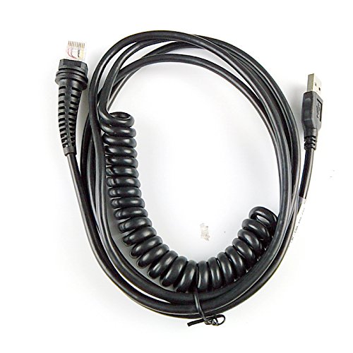 Навити USB кабел за баркод скенер HHP 1200 Г 1202 Г 1250 Г 1250GAP 1300 Г 1400 G 1500 Г 1900GHD 1900GSR 1902GH USB Type A 3mtr/10 фута