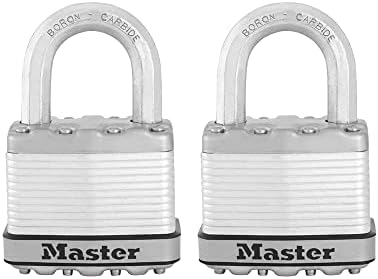 Master Lock M5XT Magnum Тежкотоварни Външен Окачени заключване с ключ и 2 Комплекта с Еднакви ключове