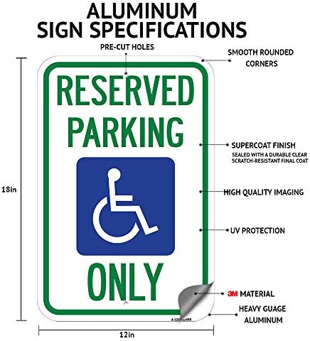 Влизане стрелка наляво | Паркинг знак от Толстостенного на алуминий с размер 12 X 18 инча, Защитен От ръжда | Защитете Вашия бизнес и община