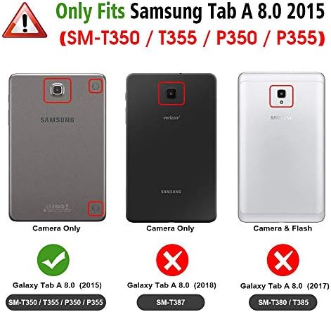 Калъф SCIMIN за Galaxy Tab A 8,0, Калъф за Galaxy Tab A 8,0, Двупластова Защита, Амортизация, Хибриден Здрав калъф, твърд