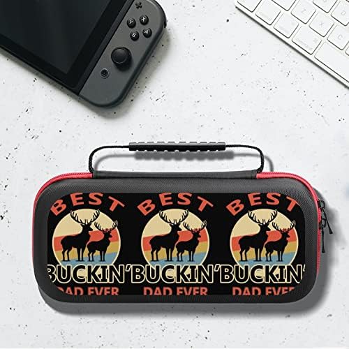 Най-добрият калъф за носене Buckin Dad Някога Switch, Защитен Калъф, Твърд Калъф, чанта, Съвместима с Nintendo Switch