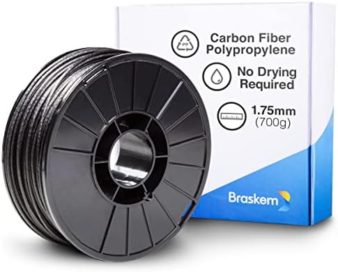 Полипропиленова нишка Braskem от въглеродни влакна - FL900PP-CF / 1,75 мм / Черна / 700 г