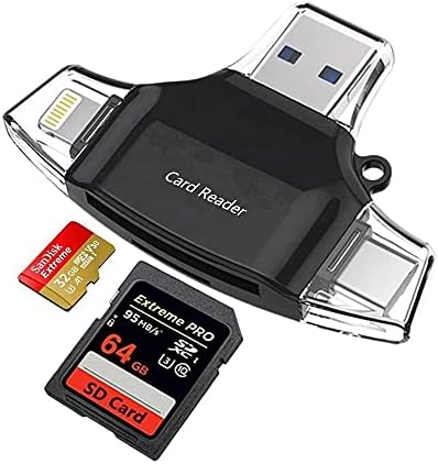 Смарт притурка BoxWave е Съвместим с Emdoor EM-HPC8J (смарт притурка от BoxWave) - Устройство за четене на SD карти AllReader, устройство