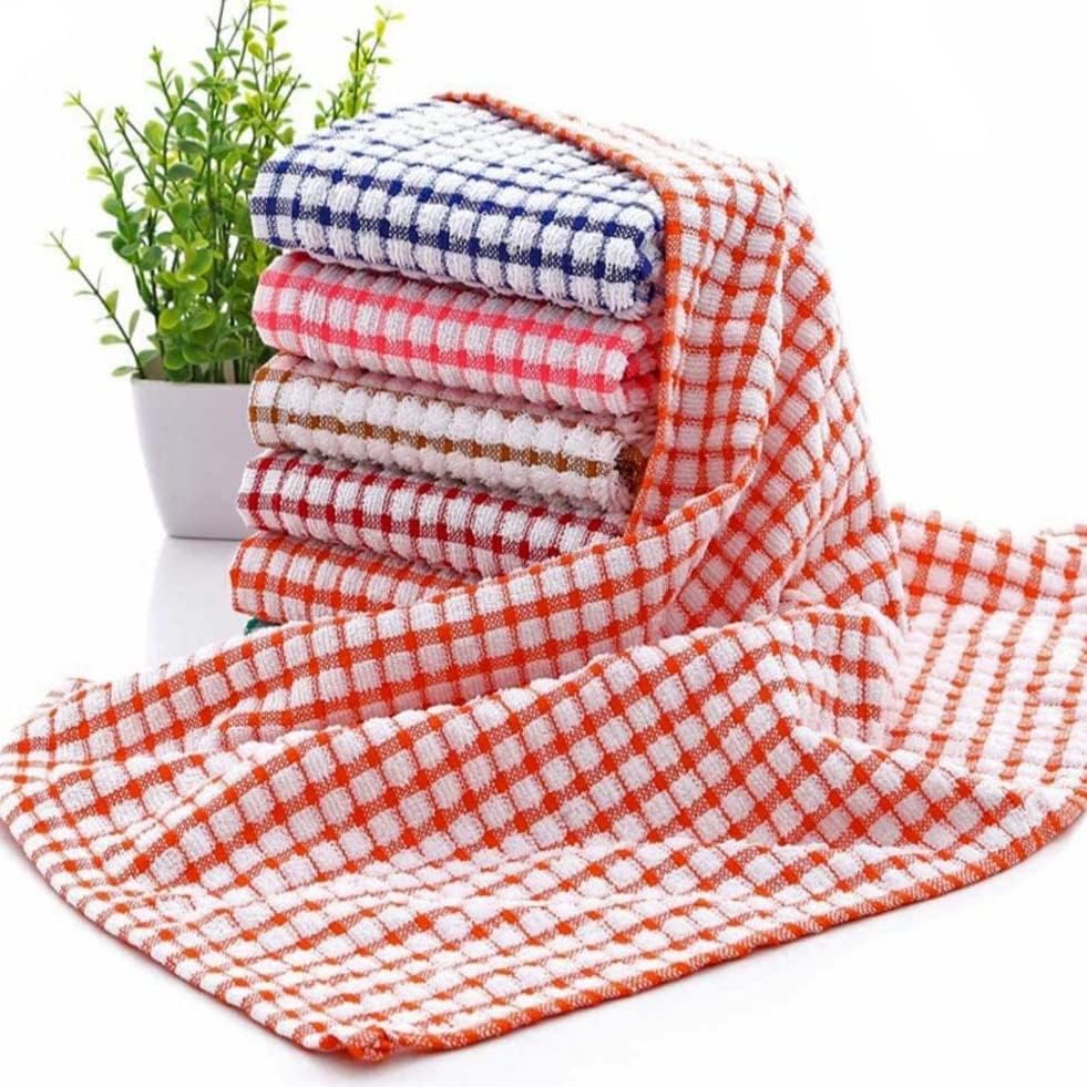 Кухненски кърпи TakiTextile От устойчив органичен Памук, Комплект от 6 теми (в мрежата), 17 см х 25 см