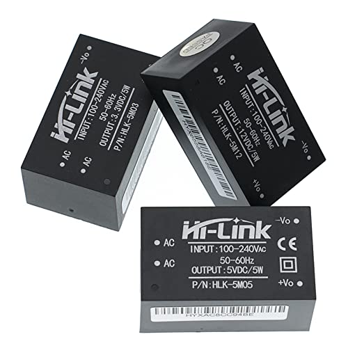 HLK-5M05 HLK-5M03 HLK-5M12 5 W AC-DC 220 до 12/5/3.3 В стъпка надолу модул за захранване на Интелектуалния преобразувател 1 Бр. (Цвят: HLK-5M12