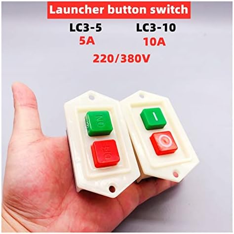 Превключвател прекъсвач GOOFFY Switch 1бр LC3-5/10, Блок за управление кнопочным ключа, 3P, Трифазни Стартер за управление на захранването,