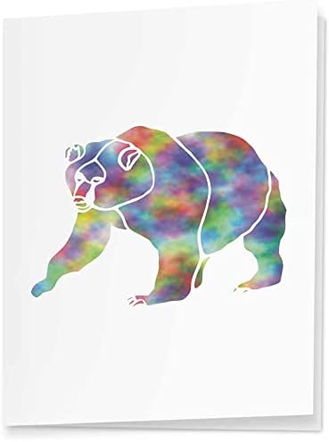 4 подарък етикети/етикет Многоцветен мечка (GI00068439)