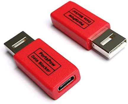 Устройство за блокиране на данни PortaPow с USB-A към USB-C