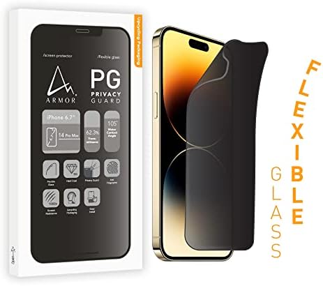 Защитно фолио от гъвкаво стъкло ARMOR за iPhone 14 Pro Max, Защита на личния живот с 9H