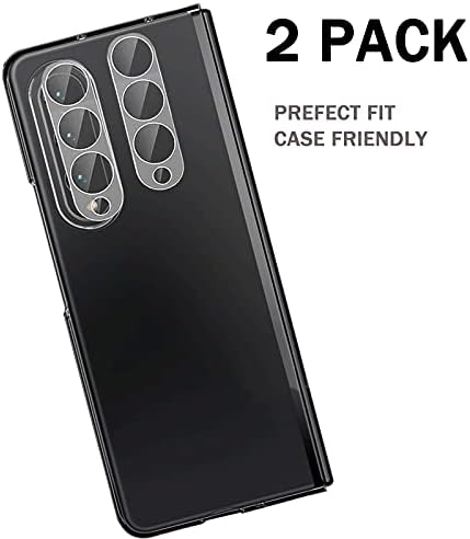 Bopie 2 опаковки за Samsung Galaxy Z Fold 3 5G Защитно фолио за обектива на камерата, [Защитен слой от закалено стъкло] Устойчиво