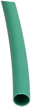 Polyolefin пожароустойчива тръба X-DREE с вътрешен диаметър 2 м 0,08 инча Зелен цвят за ремонт на кабели (Tubo ignífugo de poliolefina de