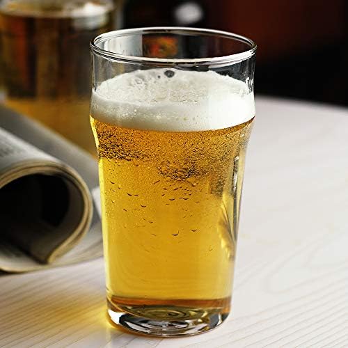 Пинтовый чаша, чаши бира в британския стил Imperial (комплект от 2-х), чаши за бира в стила на английски пъб, Уникални дизайнерски чаши светла бира, лесно помещающиеся в ш?